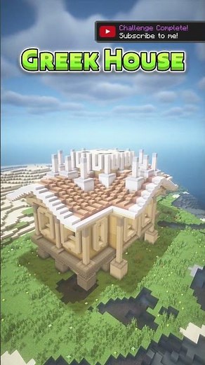 Greek House #minecraft #minecraftshorts #minecraftbuilding #shorts