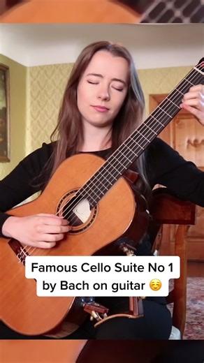 Bach Cello Suite No 1 on Classical Guitar