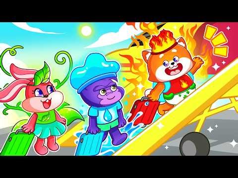 Safety Tips on the Airplane Song ✈💺 |+More Funny Kids Songs And Nursery Rhymes by Lucky Zee Zee