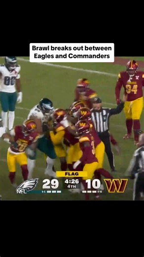 Things got heated between the Eagles and Commanders | NFL on CBS