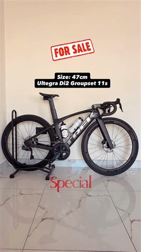 Road bikes 🇦🇪 on Instagram: "#ForSale #MADONE SLR 7 (PROJECT ONE )GEN 6 - 2022 🚀 Size: 47cm 100mm Stem ,38cm Handlebar Ultegra Di2 Groupset 11s 170mm Crank Arm Length Ceramicspeed Coated Bottom Bracket Spez Power Saddle Bontrager Carbon Wheelset 50mm With New Continental Grand Prix TR Size:30 Tires and New Ceme ceramic bearing hub. Shimano Ultegra Carbon Pedals With Di2 groupset charger. The Bike is clean and well-maintained Non-negotiable Looking for serious Buyer Price: