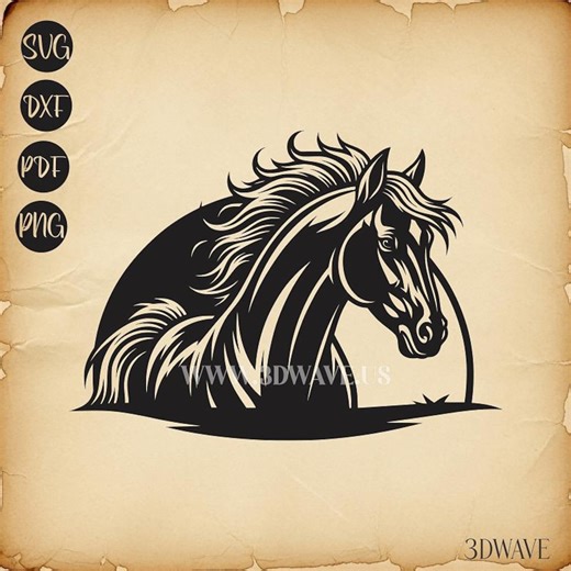 Horse Vector Art (png, Svg, Dxf, Pdf Files) Digital Download - Etsy Canada