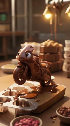 I Built a Working Motorcycle Out of Chocolate