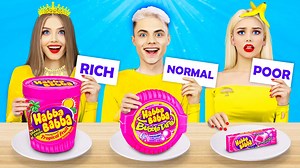 333K views · 8.6K reactions | Today we offer you a yummy new challenge rich vs broke vs normal food! Which food is cooler is a difficult question, because there are so many nuances! Let's figure it out together? Then turn on the new video and have fun with us! | Ratata | Facebook