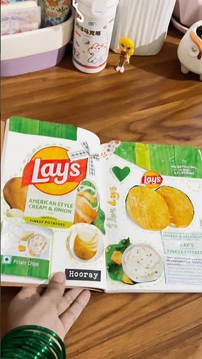 Pachha lays has always had my heart 💚#shorts #junkjournal #lays #upcycling #youtube#journal#fyp