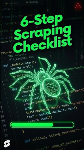 6 Step Web Scraping Checklist