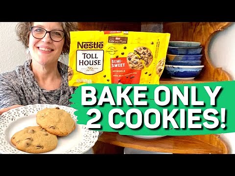 Nestle Toll House Chocolate Chip Cookie Recipe | Easy DESSERT BAKING for ONE Person!