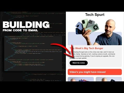 How I Built a TechSpurt‑Style Email Using Only HTML & CSS (Creator Email Series)