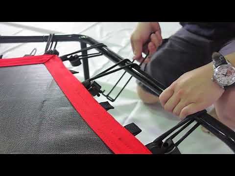 SportPlus - Trampolin, Anleitung Spannen Gummiseile