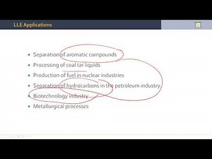 Separation Processes | 5-3 | Liquid Liquid Extraction Properties