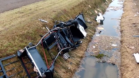 Drone footage shows Indiana ravaged by tornado