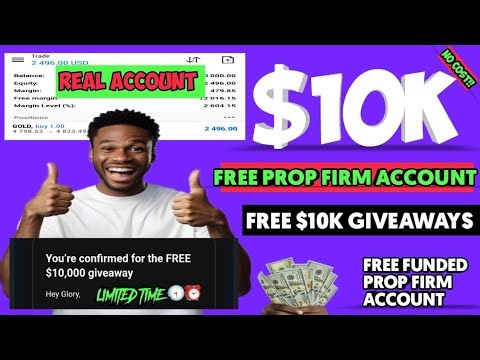 $10,000 FREE Prop Firm Account (No Deposit) 2026