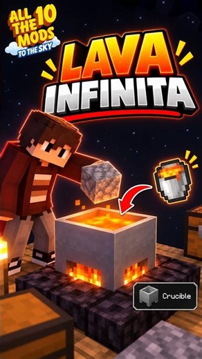 LAVA INFINITA no ATM 10 TTS! O Crucible muda tudo