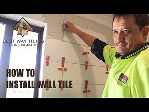 wall tiles (brick bond) installing
