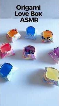 Origami Love Box ASMR 💌 Relaxing Paper Folding Sounds | Inspired by Jo Nakashima | Toya Pham