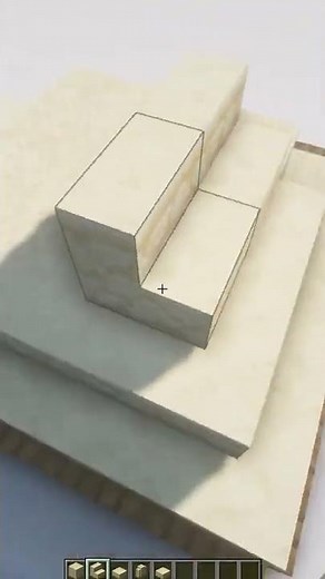 Minecraft: How to Build a Desert Temple Mini Biome #Shorts