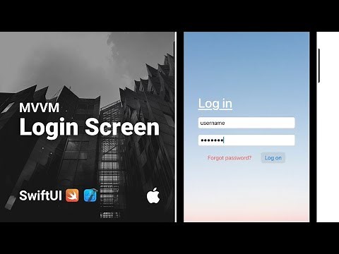 Create a Beautiful Login Screen in SwiftUI with MVVM Tutorial (iOS 2022)