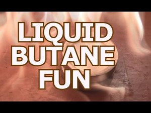 Liquid Butane Science! FREEZE and FIRE!! - HD -