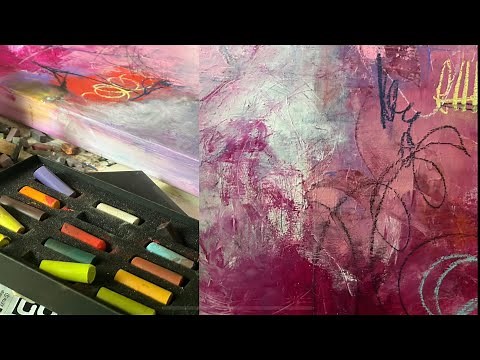 Easy ABSTRACT ACRYLICS/soft pastel /BEAUTIFUL DETAILS