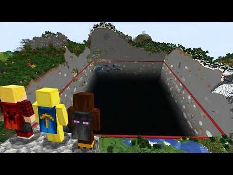 Forcing 100 Players To Dig a Hole in Minecraft