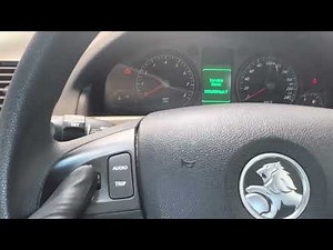 2007 Holden Commodore Service Light Reset