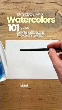 WATERCOLORS 101: Episode 34/40 🎨 Comment “Guide 101” to get a FREE E-BOOK with 40 lessons 📖✨