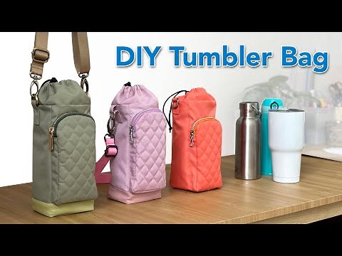 DIY Tumbler Bag Free Pattern and Tutorial by Miko Craft
