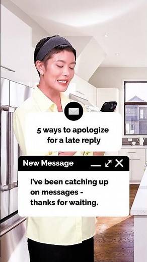 How to apologize for a late reply