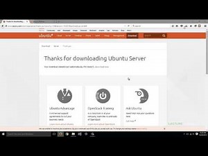 Downloading Ubuntu Server