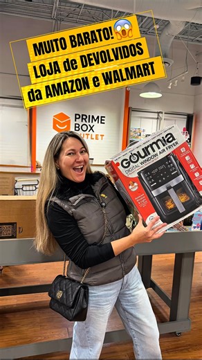 Paty Ferrigno - Dicas de Orlando 🇺🇸 on Instagram: "Essa loja vai Bombar! 😱🔥 A PRIME BOX Outlet é a mais nova loja de produtos devolvidos da Amazon, Walmart e Target de Orlando. 🤑🛍️ Além de preços incríveis que variam de acordo com o dia da semana, a loja também tem uma área VIP com produtos NOVOS onde você pode encontrar produtos com até 70% de desconto. Fala sério se não é legal?! A loja inaugura dia 16/01/26 (Sexta-feira), às 10 horas da manhã, e