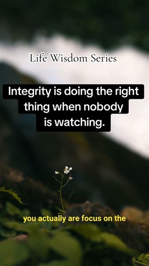 Integrity 🔑 #short #viralshorts #quotes #motivation #lifelessons