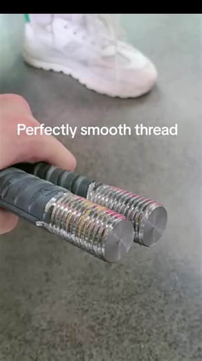 GLUS rebar thread machine makes perfectly smooth, precise threads. Trusted by high-quality construction projects worldwide. #GLUS #RebarThreadMachine #RebarThreading #RebarCoupler #Construction #SteelConnection #BuildingMaterials #Infrastructure #OEM #ChinaFactory #glus #coupler