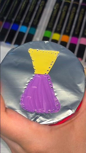 Purple Nail Polish Bottle Drawing💅💜 #asmr #asmrshorts #satisfying #draw #relaxing #shorts