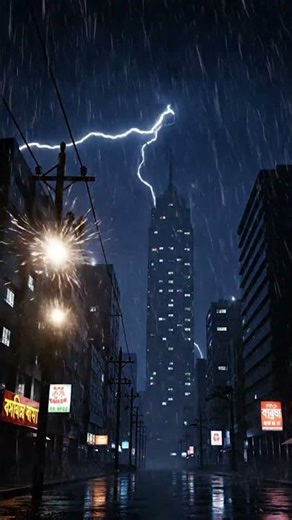 Nonstop Thunderstorm with Lightning Strikes ⛈️⚡ | AI Disaster Simulation