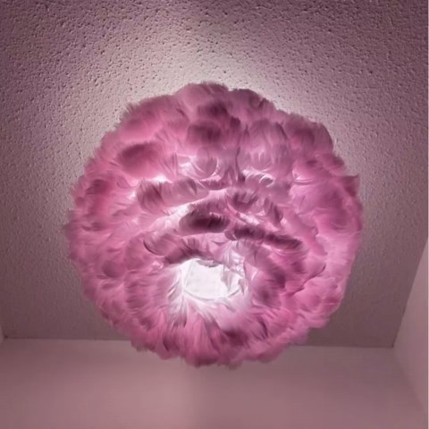 Maxax 60" Feather Floor Lamp for Living Room, Tripod Floor Lamp with White Feather Shade, Modern Brass Gold Standing Light for Bedrooms Dining Room