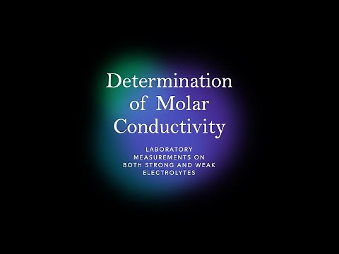 Ch 14 Lab Video: Measuring Conductivity and Determining Limiting Molar Conductivity