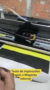 Magenta is back, I launched a test print, solid color on roll paper, EPSON T3170