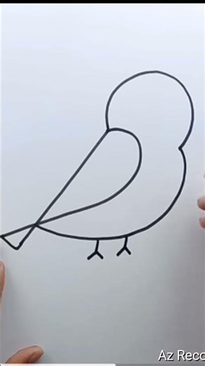 How to Draw a Beautiful Bird | Easy Step-by-Step Drawing Tutorial.​ #viral #trendingshorts
