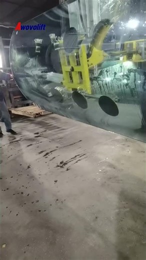 Pneumatic Curved Arc Glass Vacuum Lifter 500kg for windows factory or glass production lines