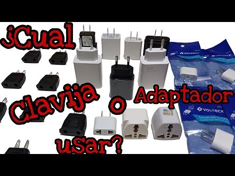 Clavijas o conectores europeo a americano ¿pruebas y cuál usar? para cargador de celular