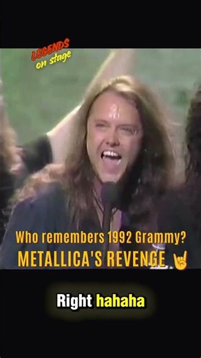 Metallica's Grammy Revenge on Jethro Tull (1992)