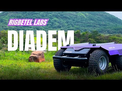 DIADEM UGV for Outdoor Research & Development by RigBetel Labs | ROS & GPS | Unmanned Ground Vehicle