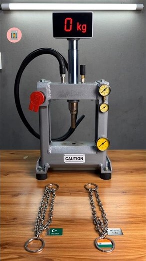 Hydraulic Press Vs Pakistani Vs Indian key chain ⛓️ #hydraulicpress74 #shortsfeed #shorts