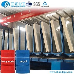 Hcfc-141b System Discontinuous Sandwich Panel Rigid PU Foam Blend Polyol