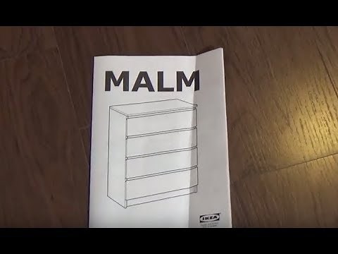How to assemble chest MALM de IKEA de 4-drawer (Video manual)