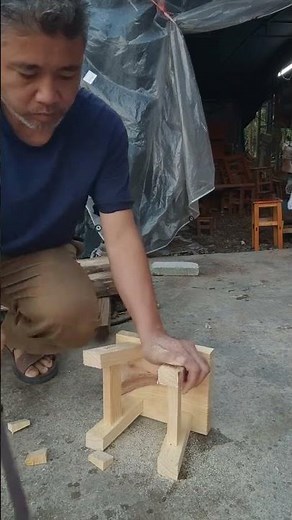 Making small stools with solid wood Traditional craftsmanship Craftsmanship Craftsmanship Crafts