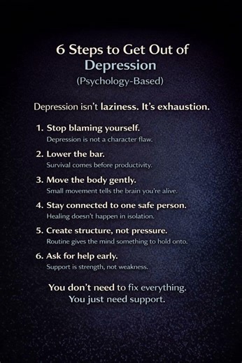 6 Steps to Get Out of Depression | Psychology-Based Healing & Mental Health Support