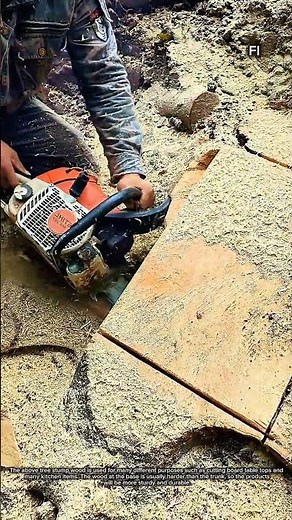 Saw and utilize the remaining stump from the tree trunk