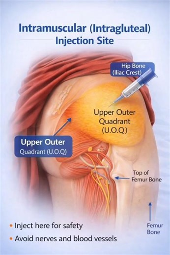 Intramuscular Injection सही जगह कहाँ लगाते हैं? 💉 (गलती से बचो!) ll