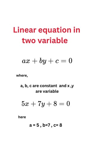Linear Equation in two variable | #maths #class10